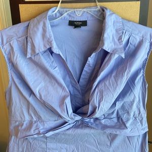 Alfani light blue sleeveless top 14W